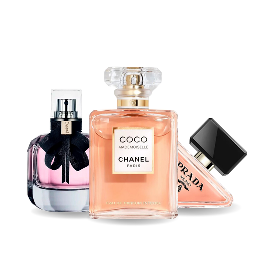 Pachet promoțional de 3 Parfumuri Prada PARADOXE, COCO MADEMOISELLE și  MON PARIS 100ml